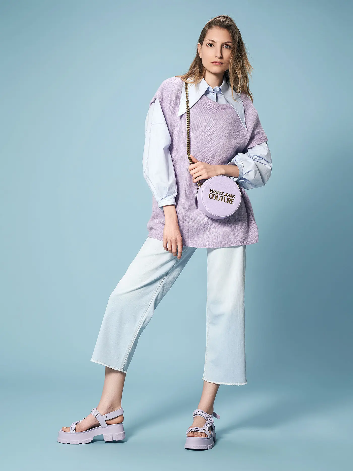 RAFFAELLO ROSSI | Jeans Wide Leg Kira | blau